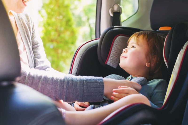 Automotive child safety seat safety standards and regulations.